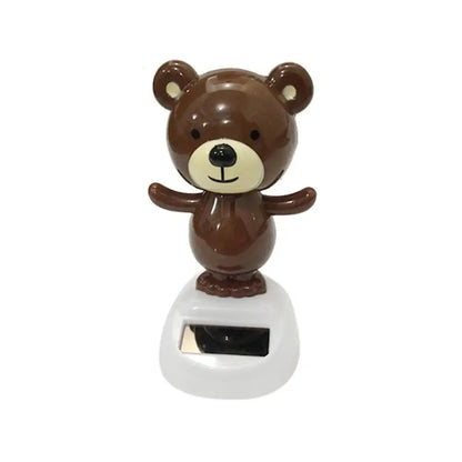 Car Interior Solar Dancing Toy Cute Swinging Animals Dashboard Ornament Auto Home Decoration Solar Powered for Baby Child Gifts