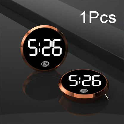 LED Car Clock Luminous Automobiles Internal Stick-On Mini Digital Clocks Auto Ornament Car Accessories