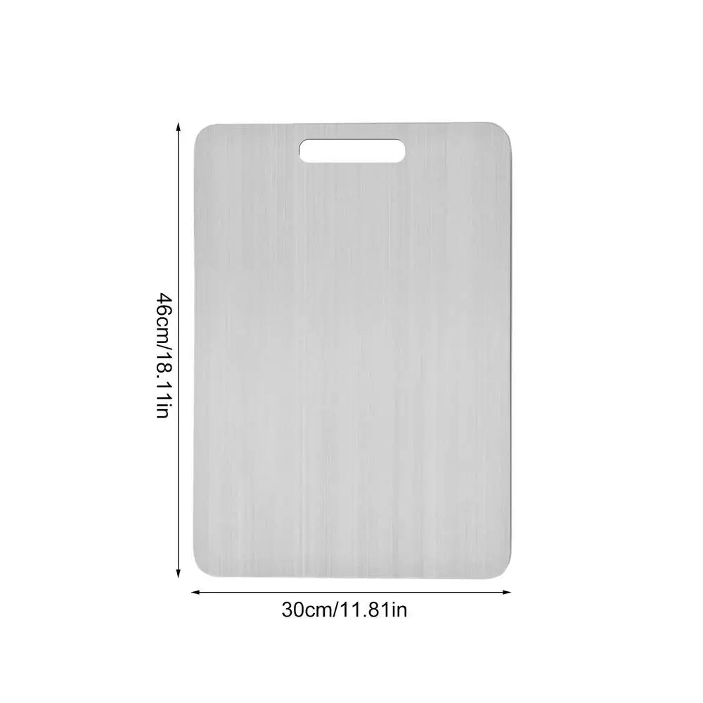 316 Stainless Steel Panel and Chopping Board Kitchen Household Thickened Double Sided Cutting Board Block Kneading Dough Board