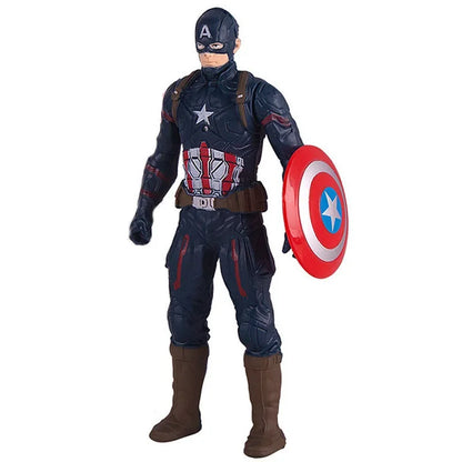 17cm Marvel Spiderman Model Anime Action Figures Spider-man Captainironman Luminous Children's Toys Decorationdolls Gifts