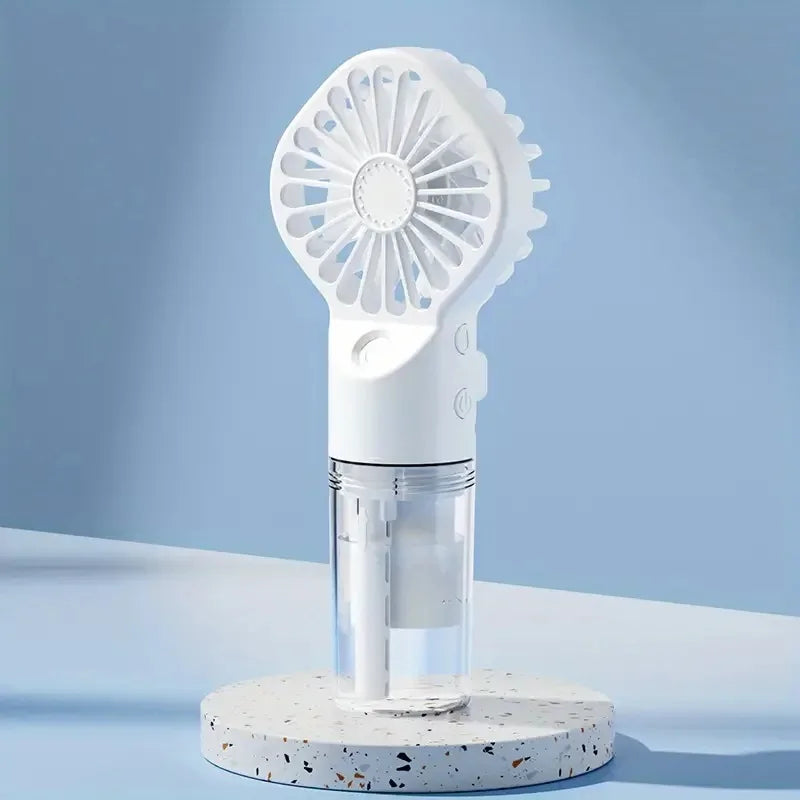 Xiaomi Portable Humidifier Fan Mini Handheld Misting Fan Portable Rechargeable Handheld Fan with Humidifier Mini Water Spray Fan