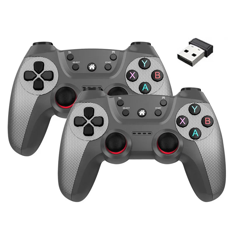 Wireless Doubles Game Controller For Linux/Android phone For Game Box Game stick PC Smart TV Box 2.4G gamepad Joystick