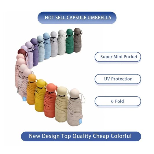 1pc Travel Umbrella With 6 Rib Reinforced Auto Open Close Compact Lightweight Automatic Strong Waterproof Folding Umbrellas