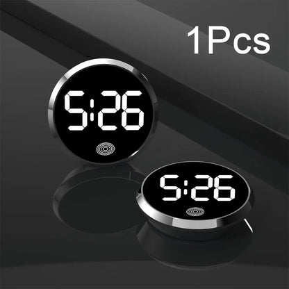 LED Car Clock Luminous Automobiles Internal Stick-On Mini Digital Clocks Auto Ornament Car Accessories
