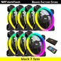 Darkflash DR11 Rgb Fan Ventoinha PC Controladora 120mm Computer Case Fan Kit 6pin Water Cooler CPU Cooling Fans Argb Ventilador
