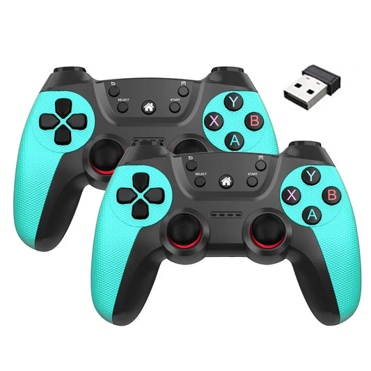 Wireless Doubles Game Controller For Linux/Android phone For Game Box Game stick PC Smart TV Box 2.4G gamepad Joystick