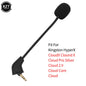 Replacement Game Mic 3.5mm Microphone for Kingston HyperX Cloud 2 II X Core Pro Silver Cloudx Gaming Headsets Headphones