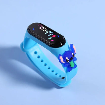 Disney Mickey Children Watches For Girls Electronic Bracelet Sports Touch LED Spiderman Doll Kids Watch Women Waterproof Clock