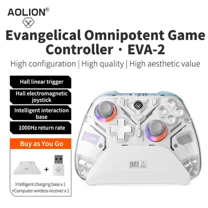 Aolion K10 For Switch 2 Gaming Controller With Charging Dock RGB Wireless Gamepad Hall Joystick Trigger For NS Switch/PC/Phone