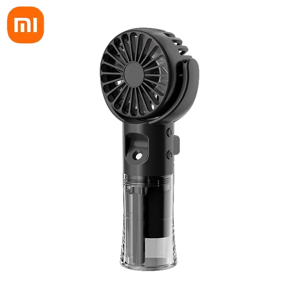 Xiaomi Portable Humidifier Fan Mini Handheld Misting Fan Portable Rechargeable Handheld Fan with Humidifier Mini Water Spray Fan