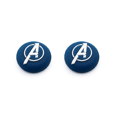 2pcs/set Marvel Games Console Thumb Grip Cap Cover Kawaii Spiderman Playstation PS5 PS4 Xbox Series Joystick Protective Cap