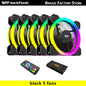 Darkflash DR11 Rgb Fan Ventoinha PC Controladora 120mm Computer Case Fan Kit 6pin Water Cooler CPU Cooling Fans Argb Ventilador