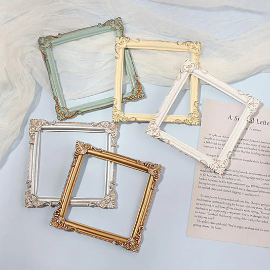 Photo Frame Nordic Style Golden Embossment Pictures Display Frame Wedding Party Picture Frame Jewelry Display Photography Prop