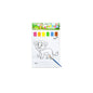 Children's drawing set Colored pencil coloring book 8 pieces of patterned paper suitable for children over 3 years old