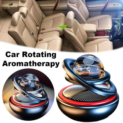 Solar Power Car Perfume Car Air Freshener Solar Ornaments Rotating Aromatherapy Perfume Ornaments Creative Car Diffuser