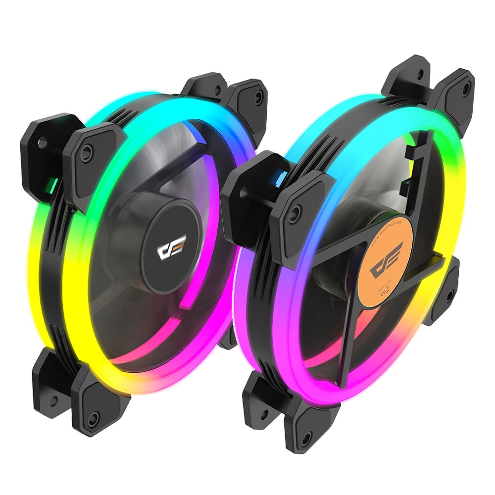 Darkflash DR11 Rgb Fan Ventoinha PC Controladora 120mm Computer Case Fan Kit 6pin Water Cooler CPU Cooling Fans Argb Ventilador